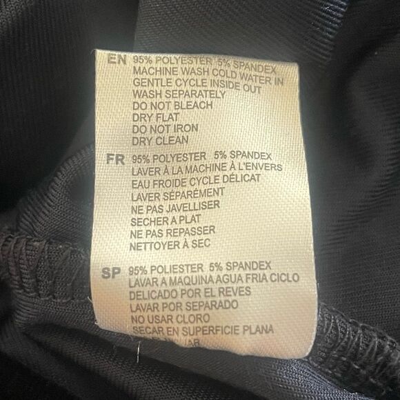 Rdi Crushed Velvet Tie Front Top Pullover Navy Blue Size Small - Picture 8 of 9